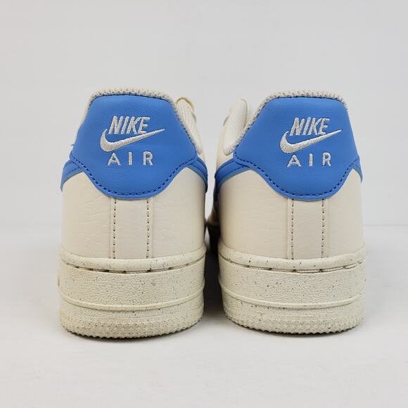Nike Air Force 1 '07 NN AF1 Womens Size 7 Pale Ivory University Blue Shoes - Picture 7 of 10